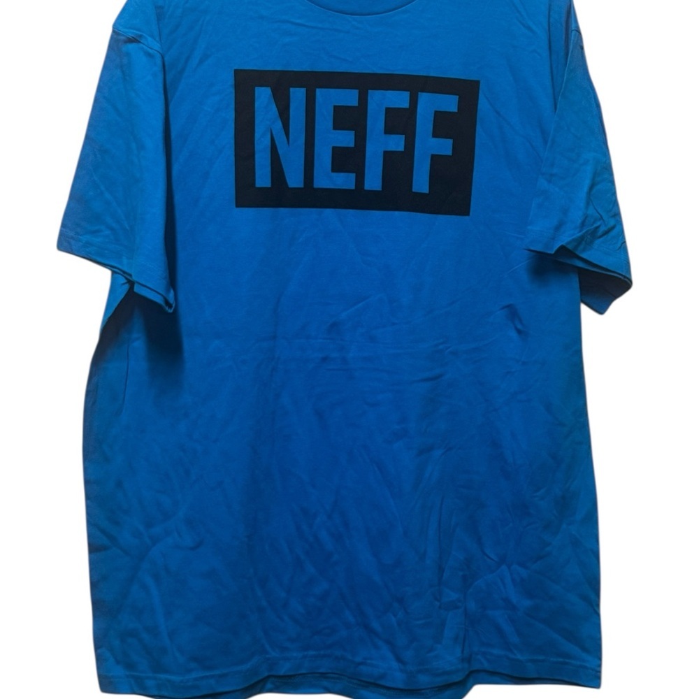Neff Blue Tee with Black Logo